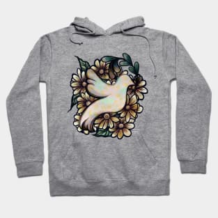 Dove of Peace No War Anti War Bird Hoodie